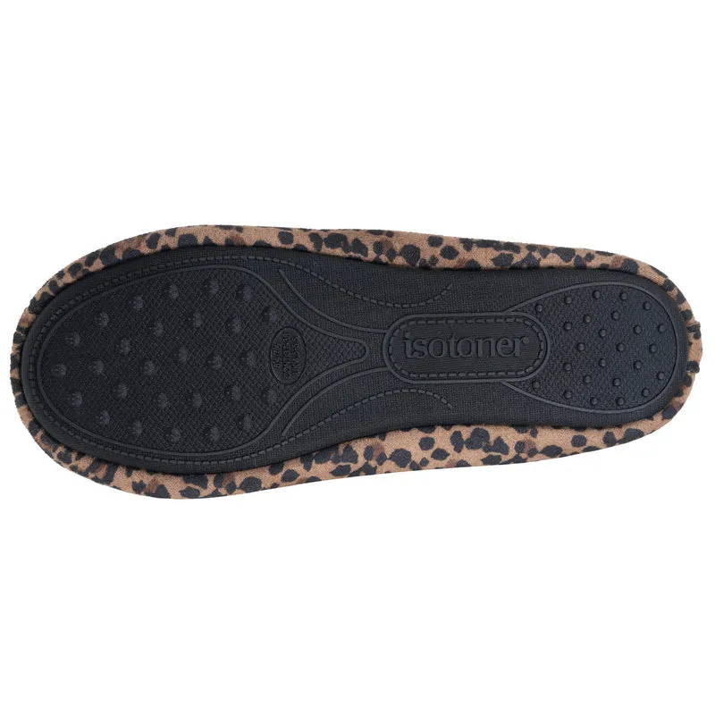 Chaussons Ballerines Femme Léopard foncé