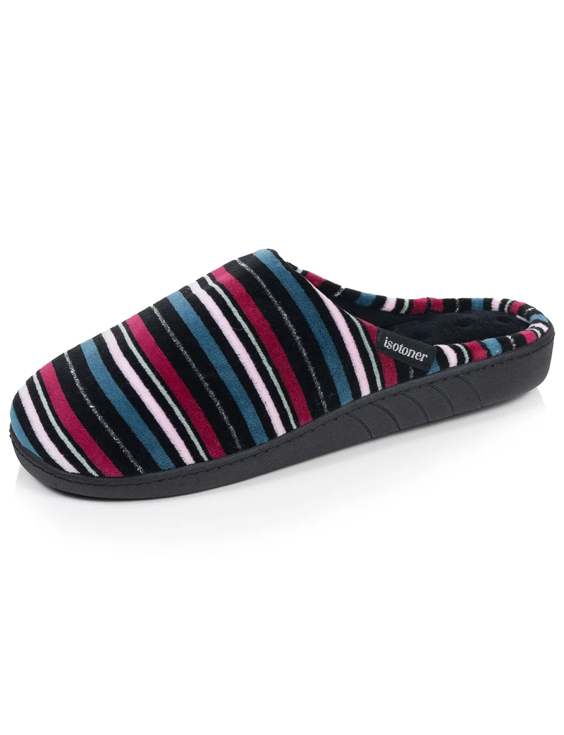 Chaussons Mules Femme Rayures canard