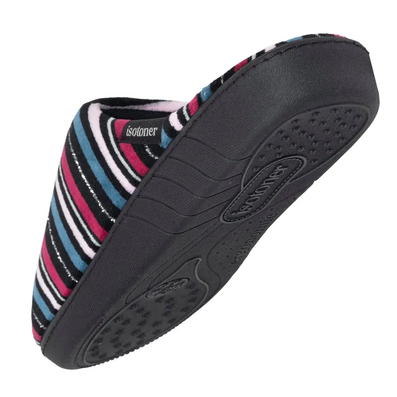 Chaussons Mules Femme Rayures canard
