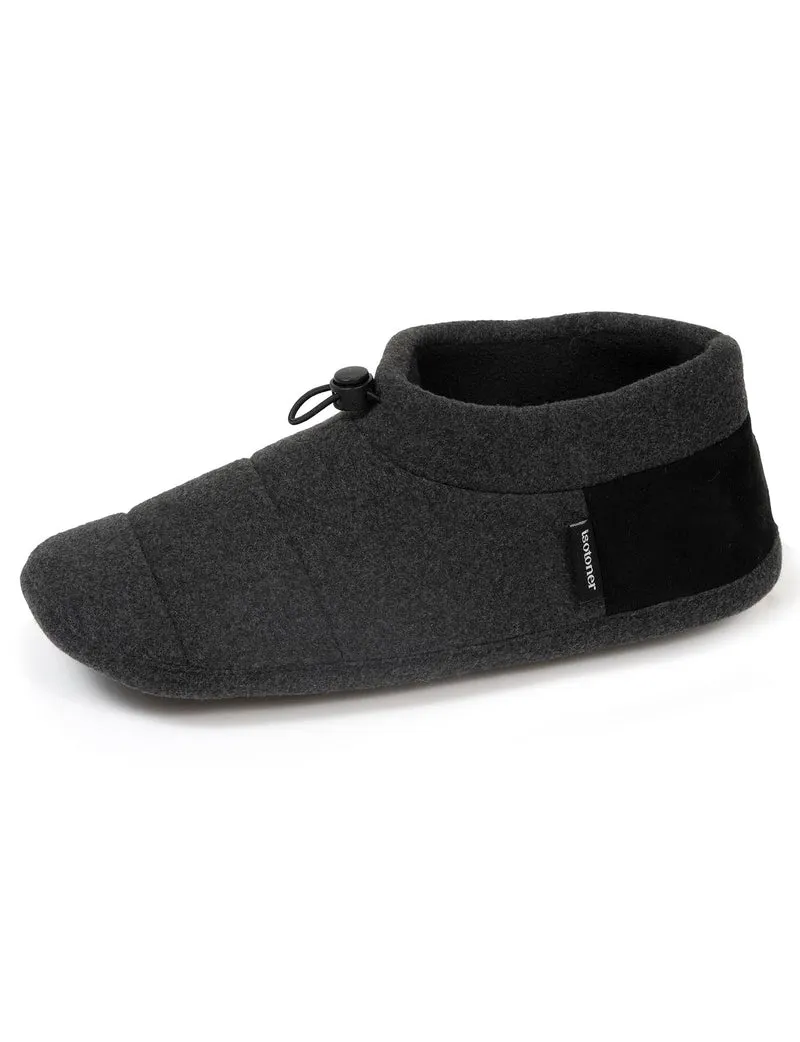 Chaussons bottillons Homme Gris chiné foncé