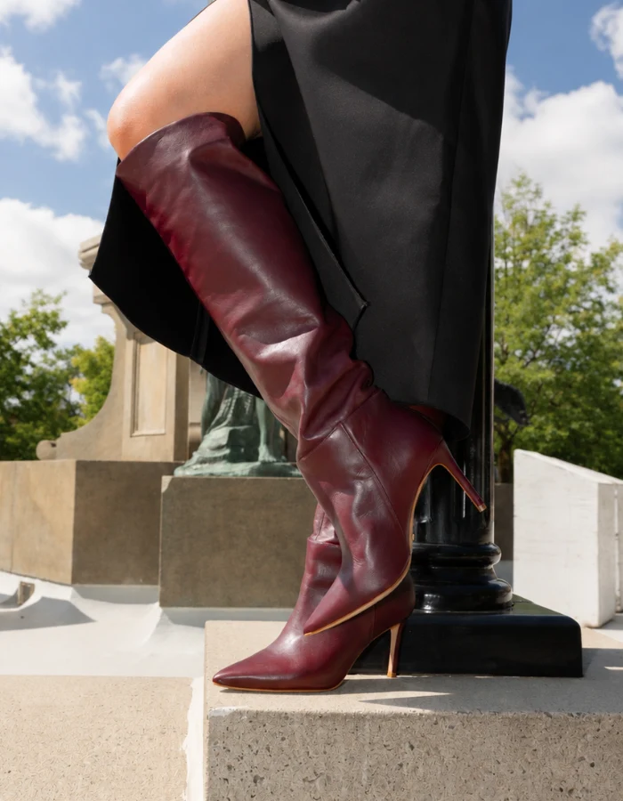 Leilani Burgundy Leather