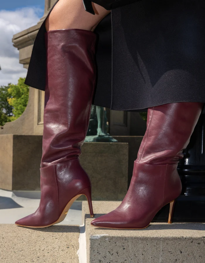 Leilani Burgundy Leather