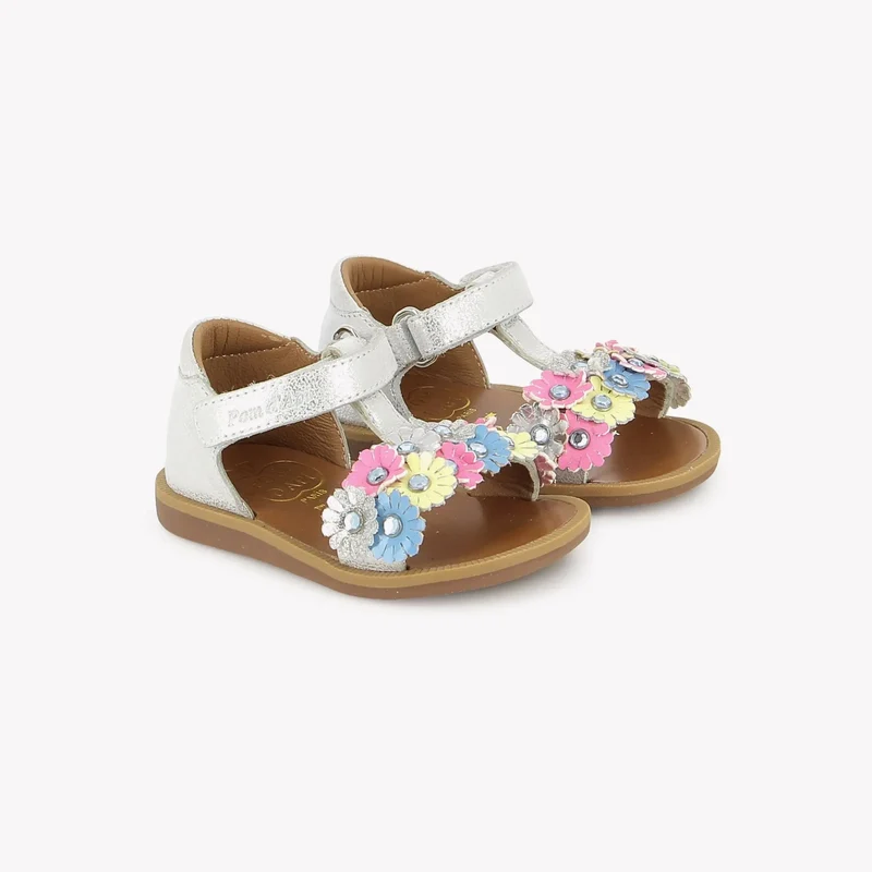 POPPY STRASS FLOWERS - MUESTRA - SILVER-MULTI