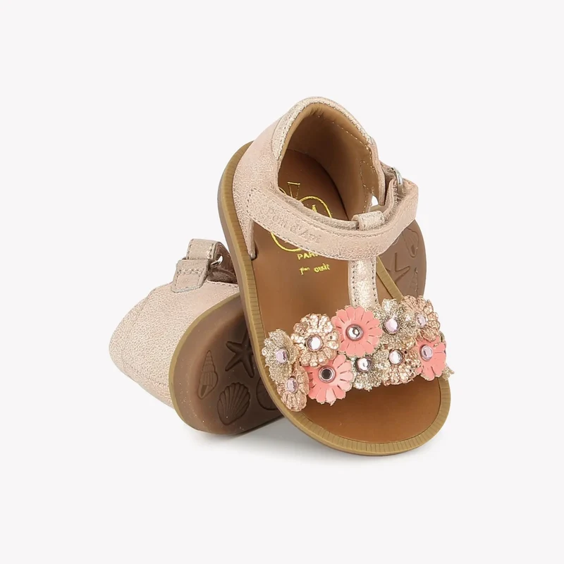 POPPY STRASS FLOWERS - MUESTRA - NUDE-MULTI