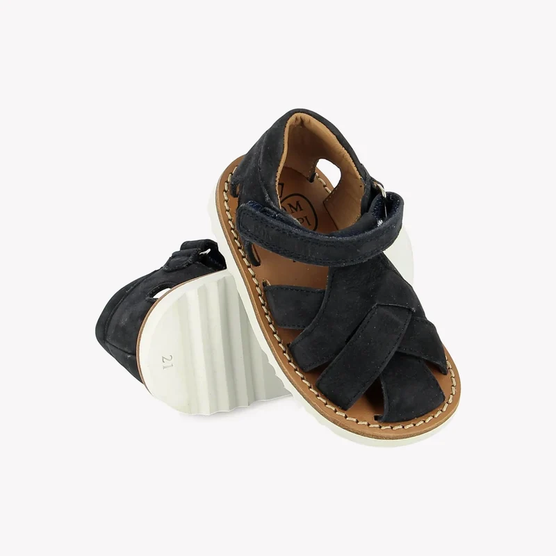 WAFF CROSS - NUBUCK - MARINE