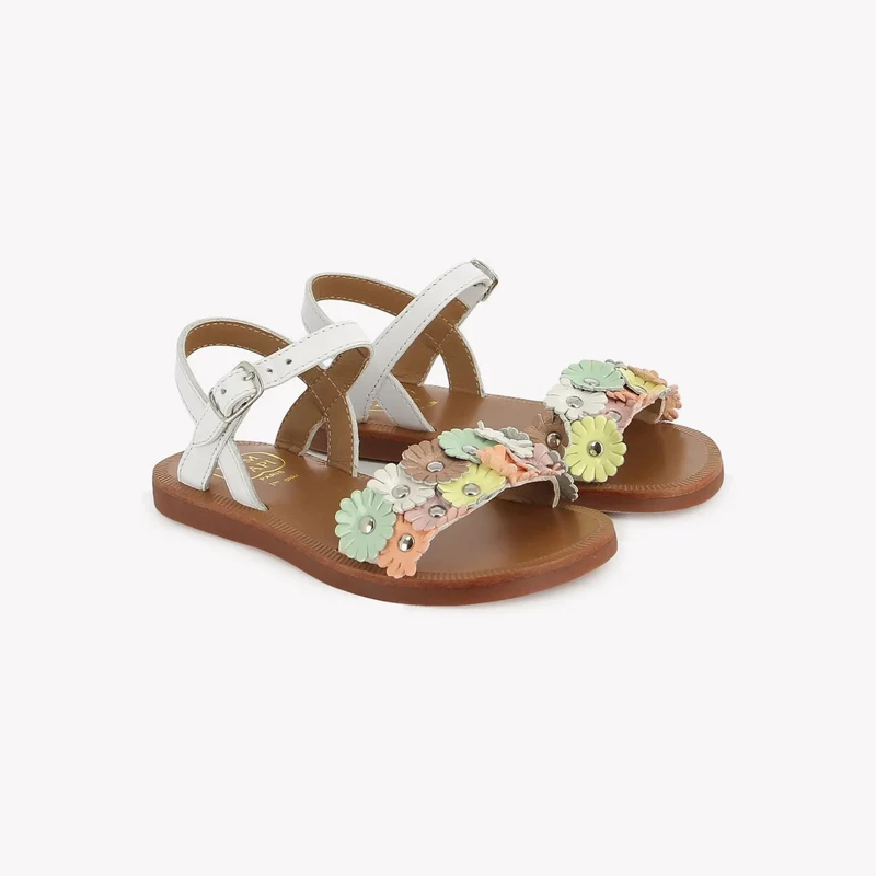 PLAGETTE MULTI FLO - NAPPA - BLANC-PASTEL