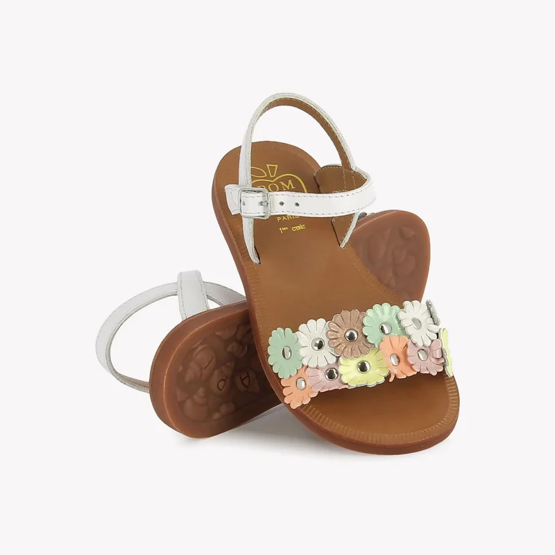 PLAGETTE MULTI FLO - NAPPA - BLANC-PASTEL
