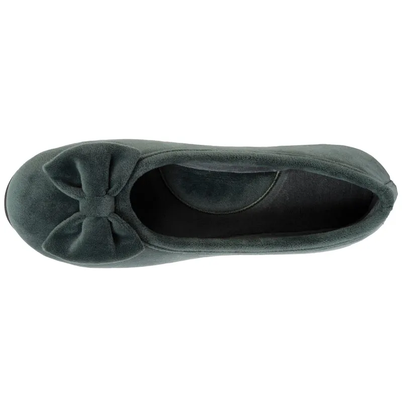 Chaussons ballerines confort Femme Sauge