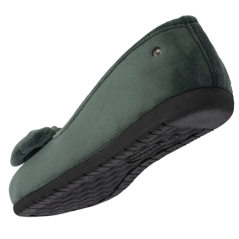Chaussons ballerines confort Femme Sauge