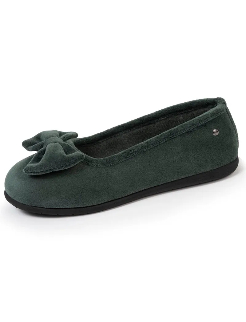 Chaussons ballerines confort Femme Sauge