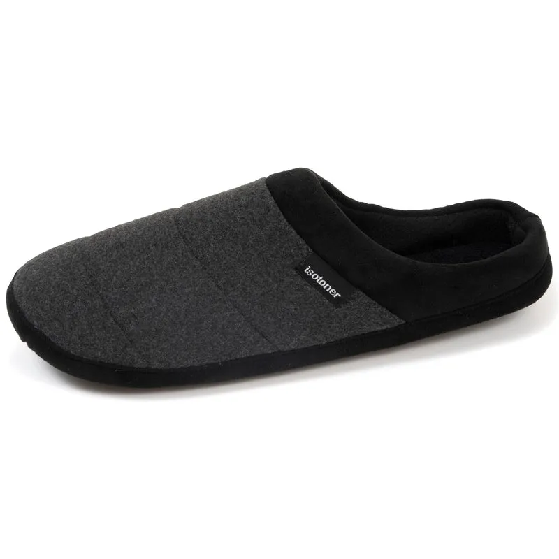 Chaussons mules Homme Gris chiné foncé