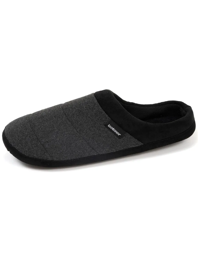 Chaussons mules Homme Gris chiné foncé