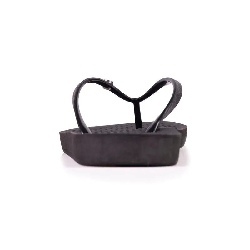 Tongs Femme tige paillettes Noir