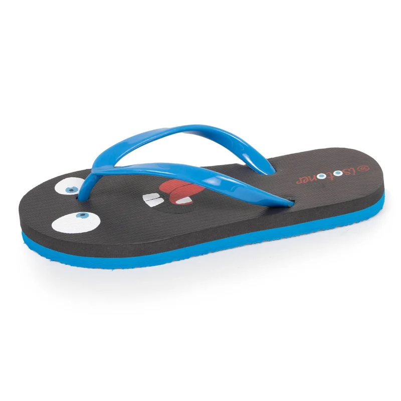 Tongs Enfant Monstre Gris/Bleu