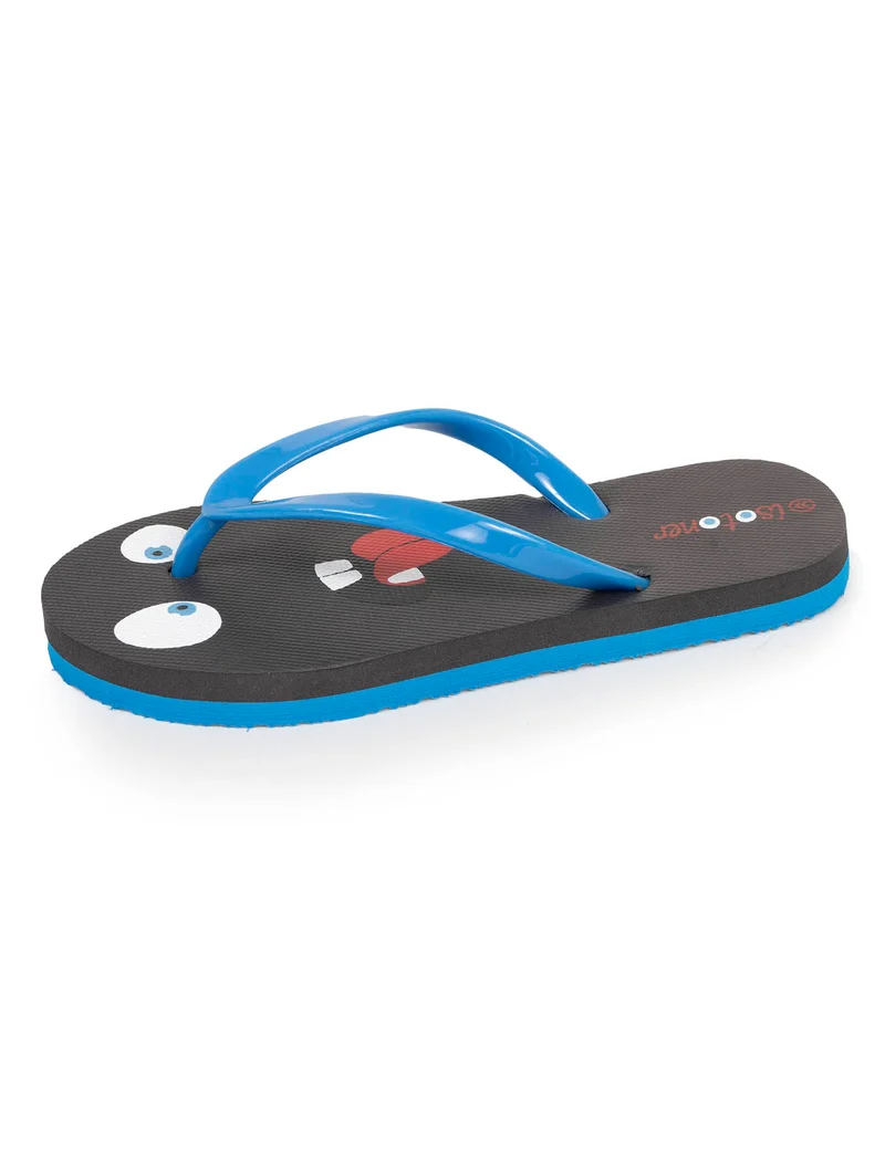Tongs Enfant Monstre Gris/Bleu