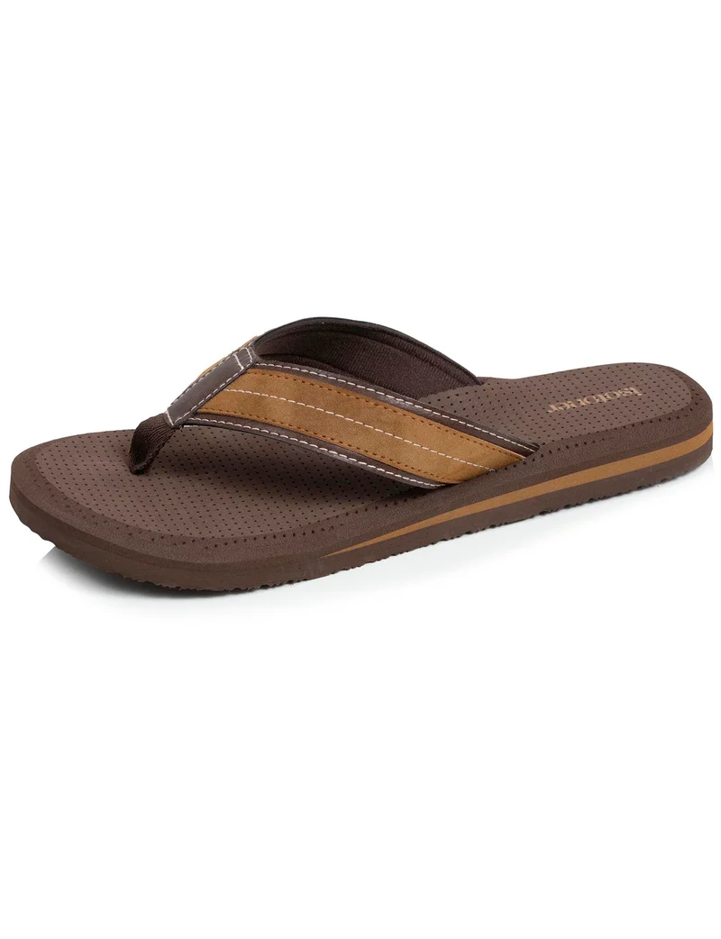 Tongs Homme tige large sport Marron