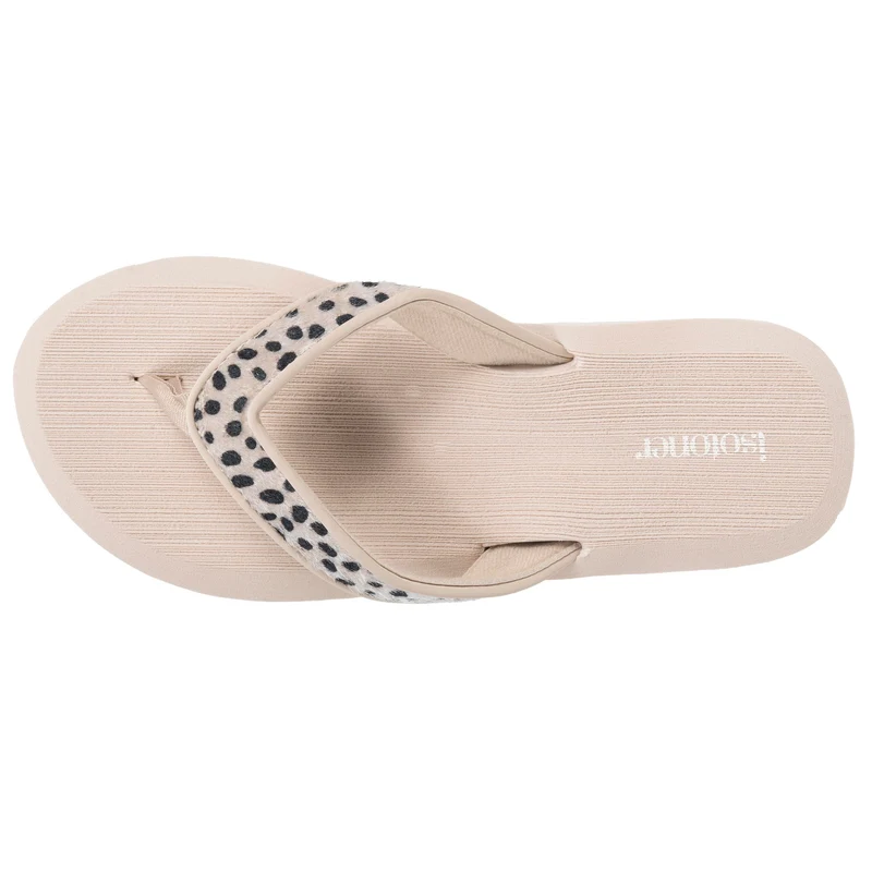 Tongs Femme yoga jungle Léopard beige