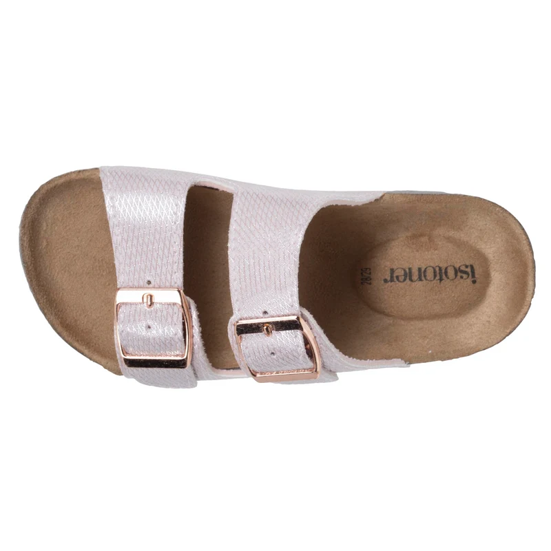 Mules sandales Enfant double bride Rose