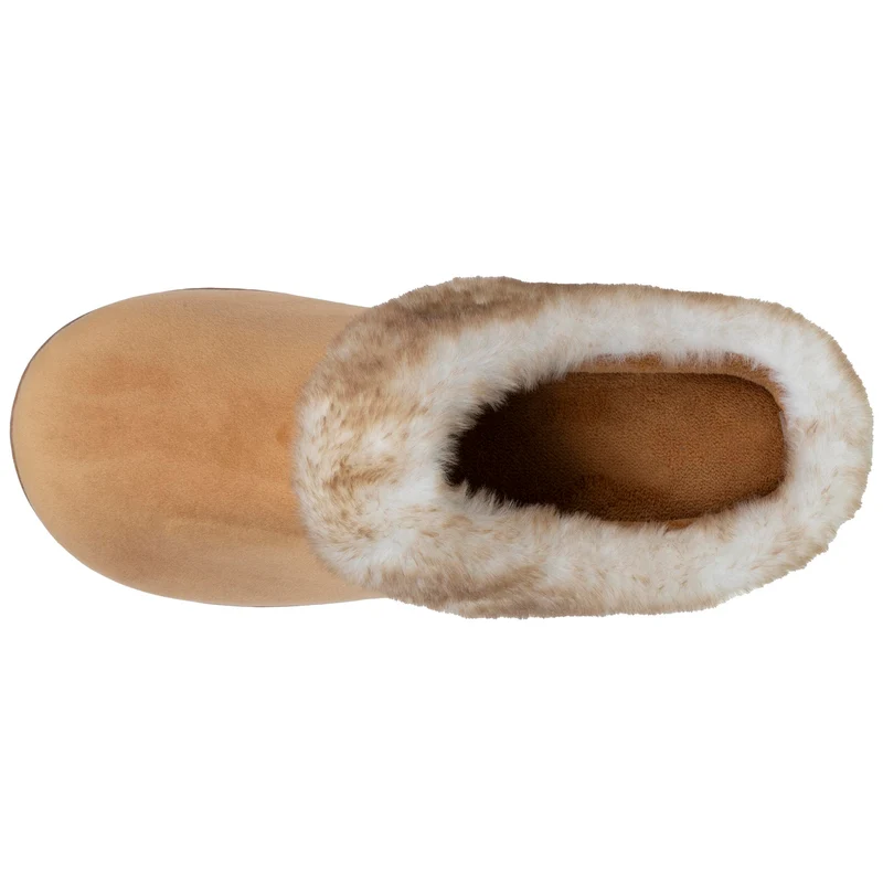 Chaussons mules Femme talon plateforme Camel