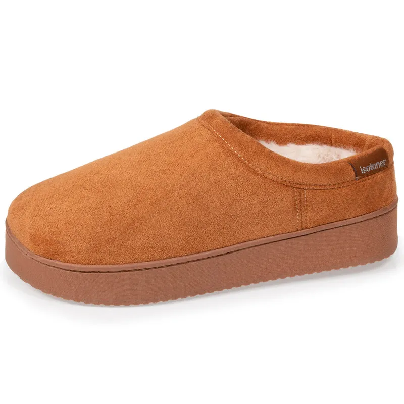 Chaussons mules plateforme Femme Camel