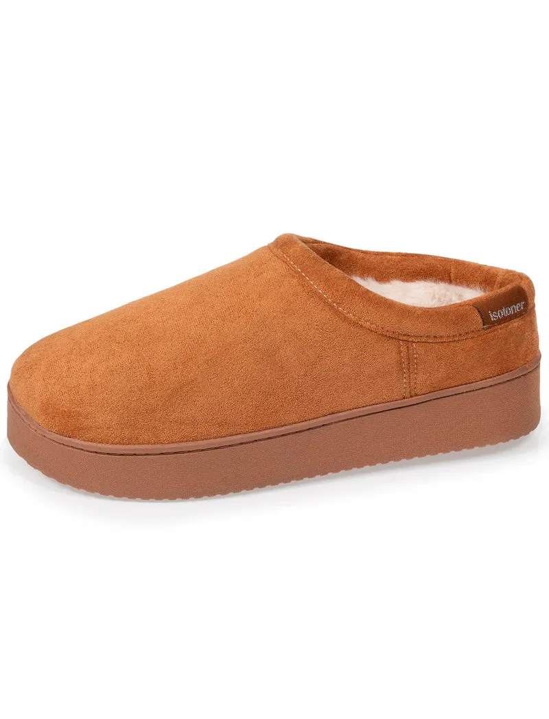Chaussons mules plateforme Femme Camel