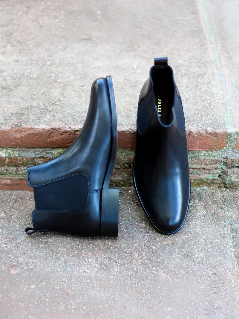 Bottines Chelsea cuir noir