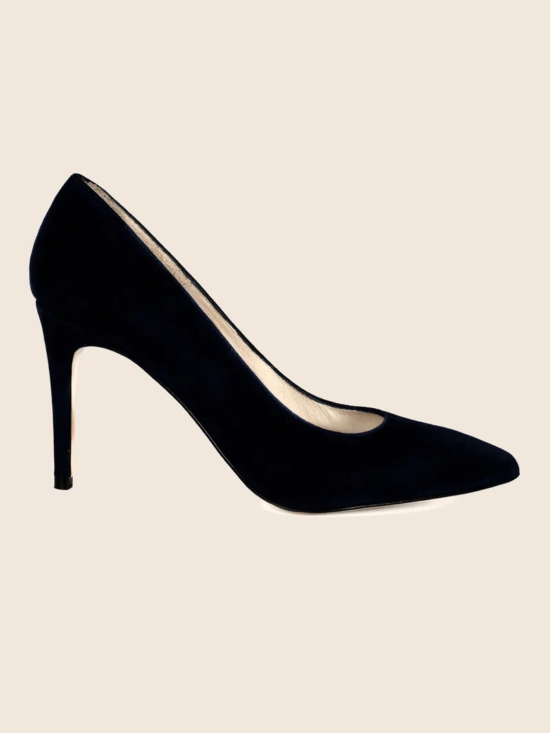 Escarpins cuir daim noir