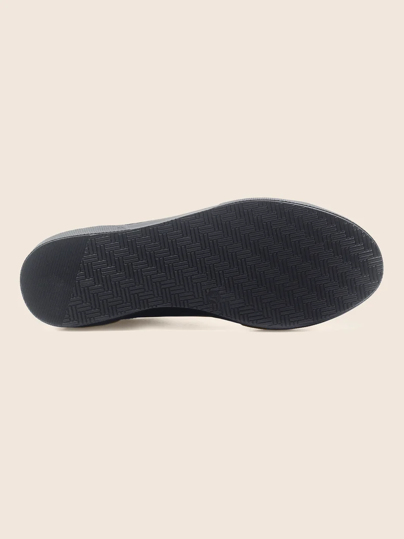 Tennis lacet cuir noir