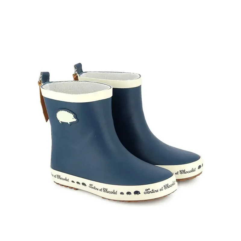 TC WELLY PATCH - CAOUTCHOUC - NAVY