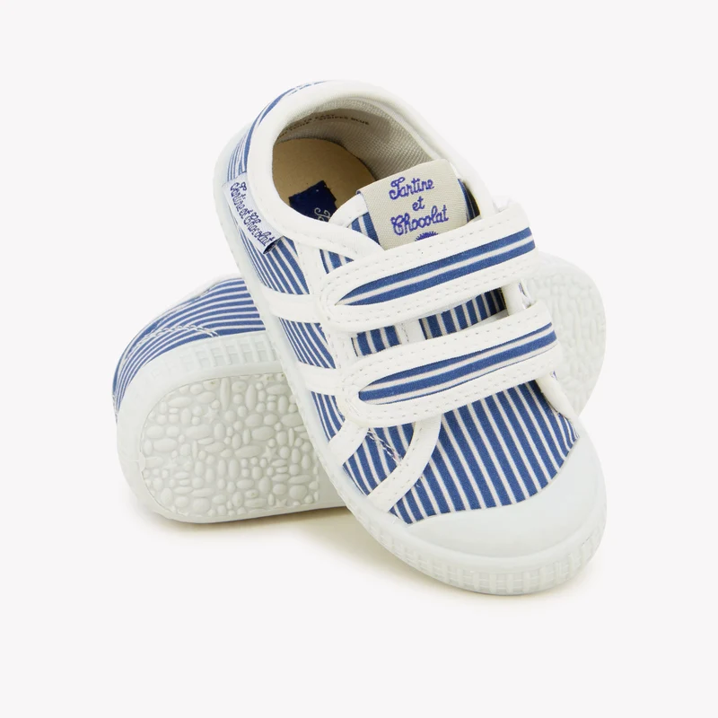 T&C 14 EASY - PRINT TOILE - STRIPES BLUE