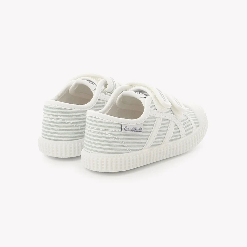 T&C 14 EASY - PRINT TOILE - STRIPES SAUGE