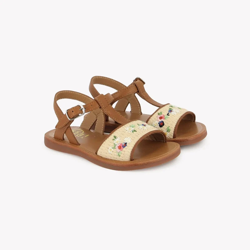 PLAGETTE RAPHIA BROD - LAMINATO-RAPHIA - CREMA-CUERO