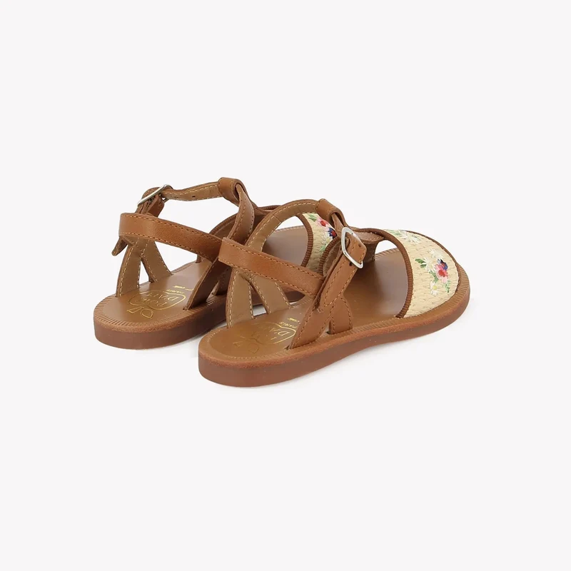 PLAGETTE RAPHIA BROD - LAMINATO-RAPHIA - CREMA-CUERO