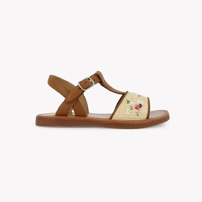 PLAGETTE RAPHIA BROD - LAMINATO-RAPHIA - CREMA-CUERO