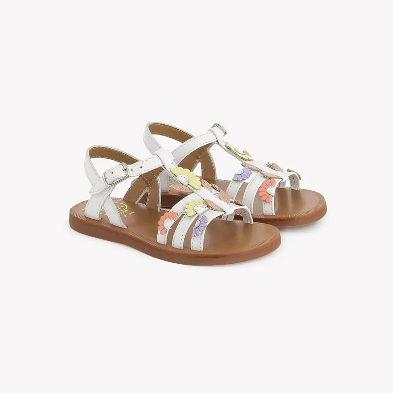 PLAGETTE MULTI DAISY - NAPPA - BLANC-MULTI FRESH