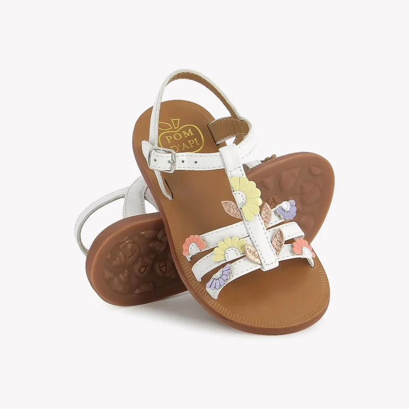 PLAGETTE MULTI DAISY - NAPPA - BLANC-MULTI FRESH