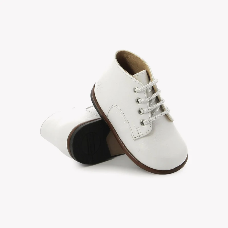 T&C 1 DERBY - NAPPA GRAINE - BLANC NACRE