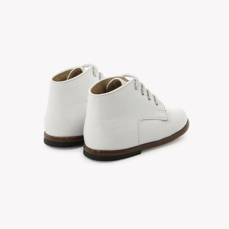 T&C 1 DERBY - NAPPA GRAINE - BLANC NACRE