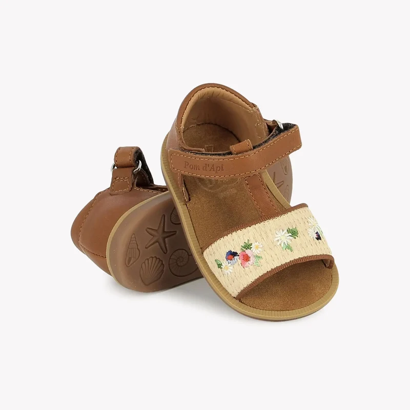 POPPY AIR NATUR - NAPPA-RAPHIA - CUERO-CREMA