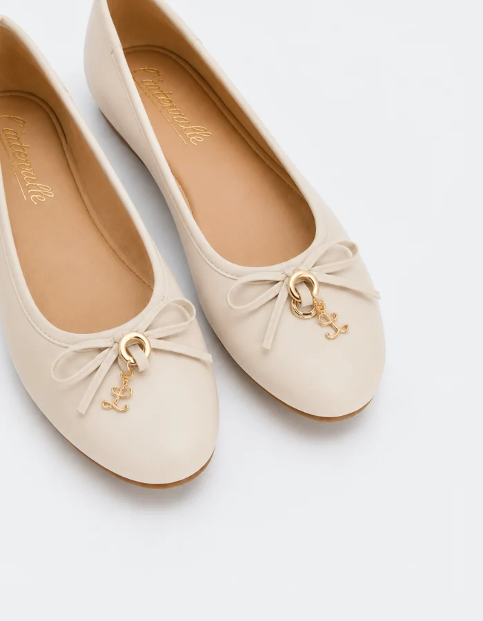 Maira Off White Leather