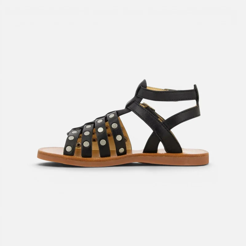 PLAGETTE STUD - NAPPA - NOIR