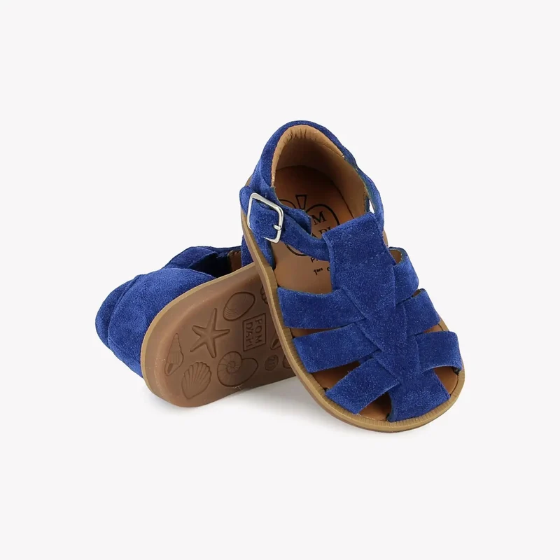 POPPY DADDY - VELOURS - BLEU ELECTRIC