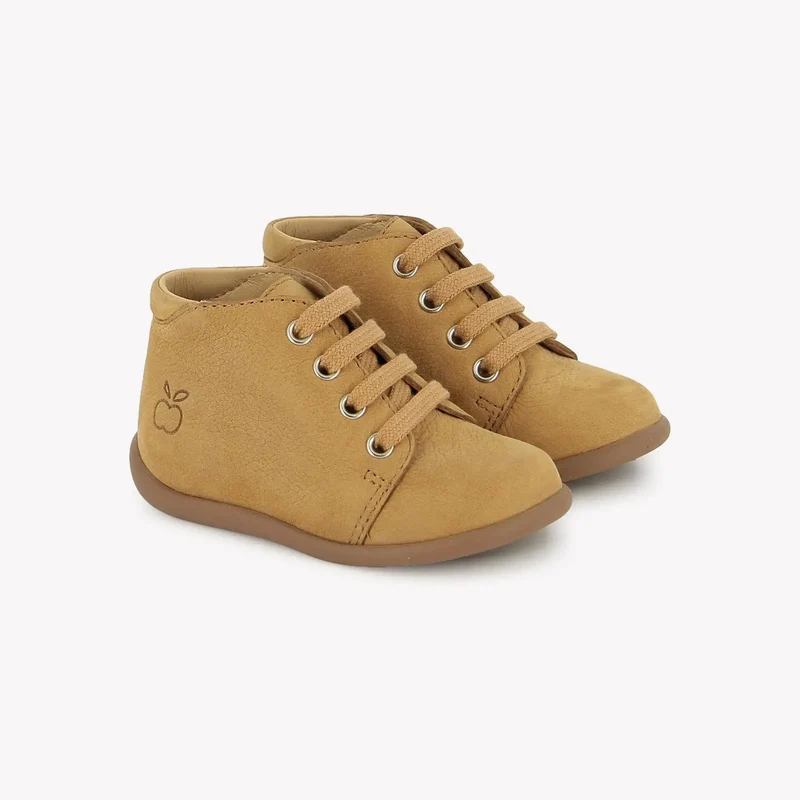 STAND-UP BOTTINE - NUBUCK - NOUGAT