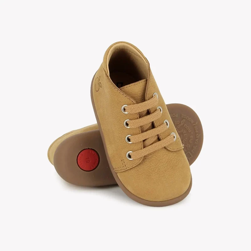 STAND-UP BOTTINE - NUBUCK - NOUGAT