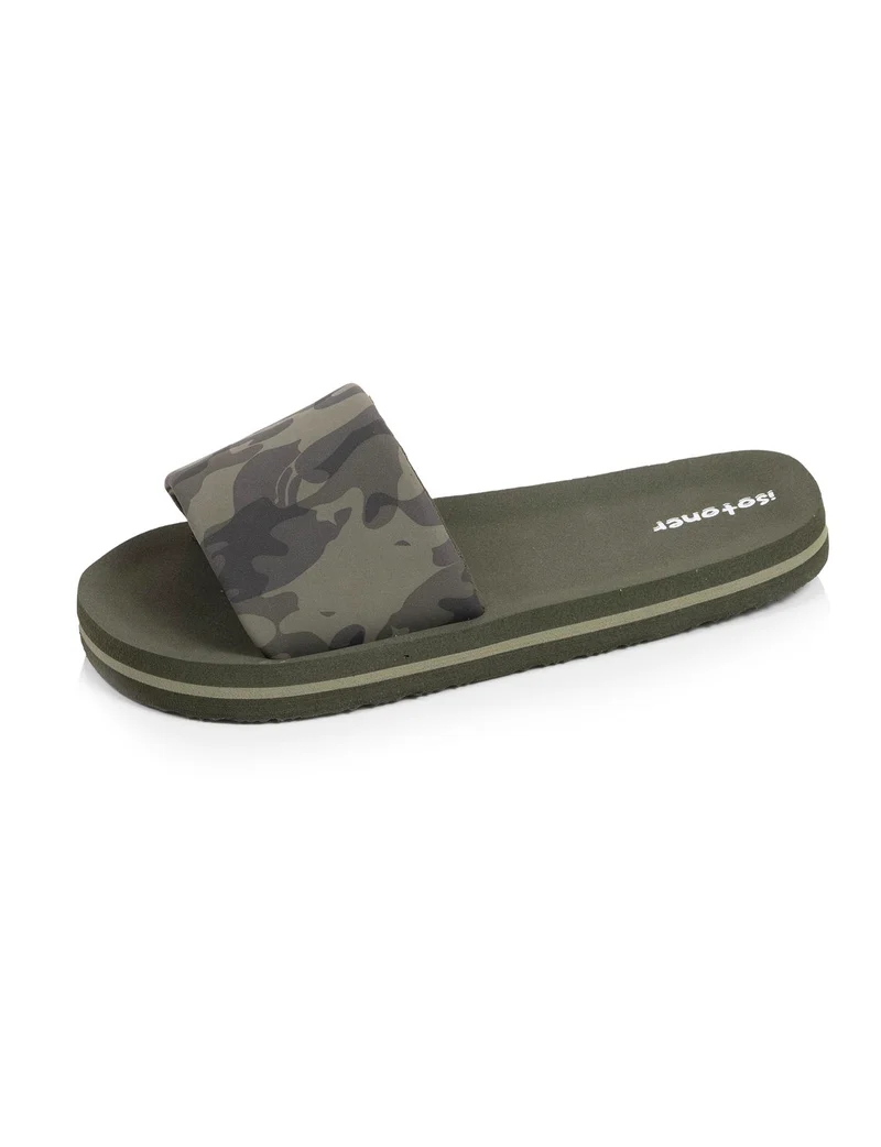 Mules Claquettes Enfant camouflage Kaki