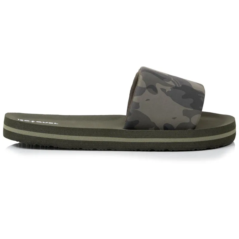Mules Claquettes Enfant camouflage Kaki
