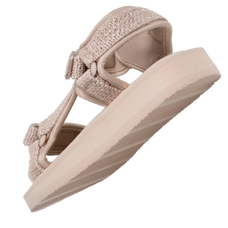 Sandales Femme Sport à talon Beige