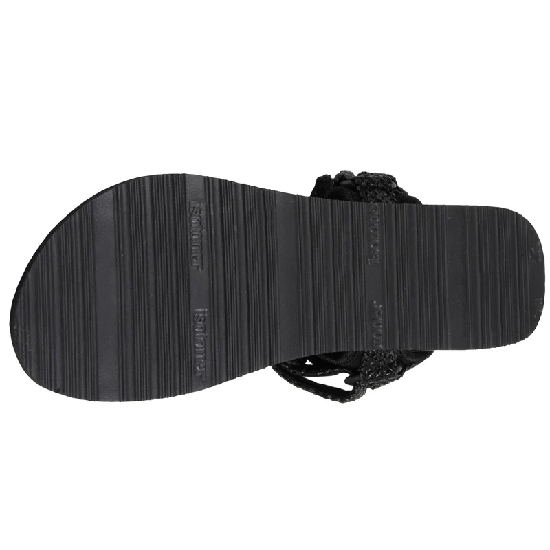 Sandales Femme Sport à talon Noir