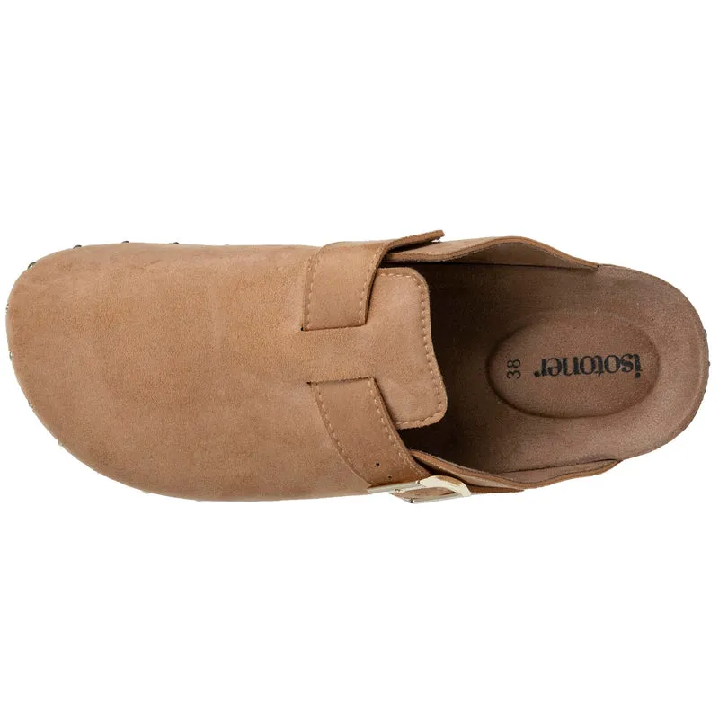 Sabots Femme Camel clous
