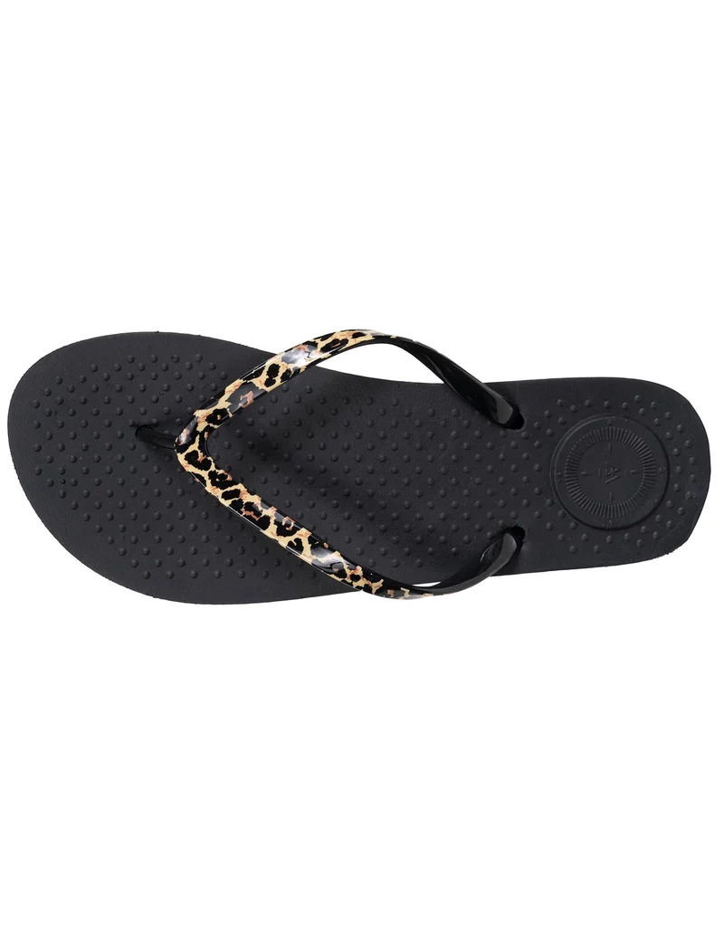 Tongs Femme EVERYWEAR™ Tige Léopard/noir